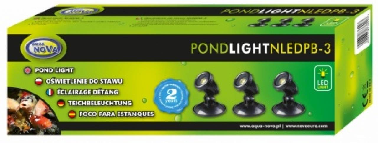 Aqua Nova NLED-PB3 3x1W LED Teichleuchte